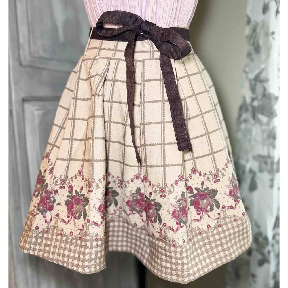 Ank Rouge Rose Pattern Skirt Castanets Club Camisole Shoujo Girl Himekaji Gyaru - Picture 5 of 16